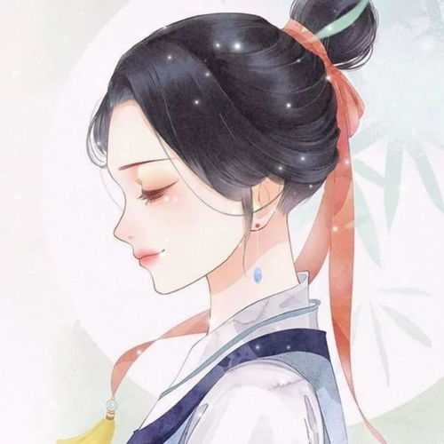  古风闺蜜情侣头像磨砂复古质感