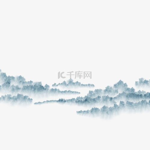  清明清明节古风水墨远山群山风景素材图片免费下载千库网