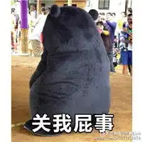  熊本熊带字关我屁事表情包七夕关我什么事