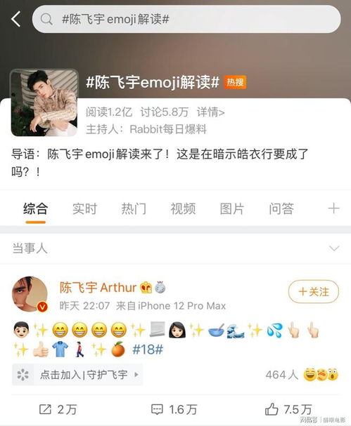 陈飞宇发了22个表情,网上大神翻译出内容难道皓衣行要播出了