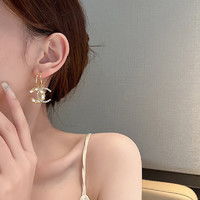  纯银耳环zengliuzegl925纯银蝴蝶结耳环女简约冷淡风耳钉小众设计耳饰2021年新款多少钱