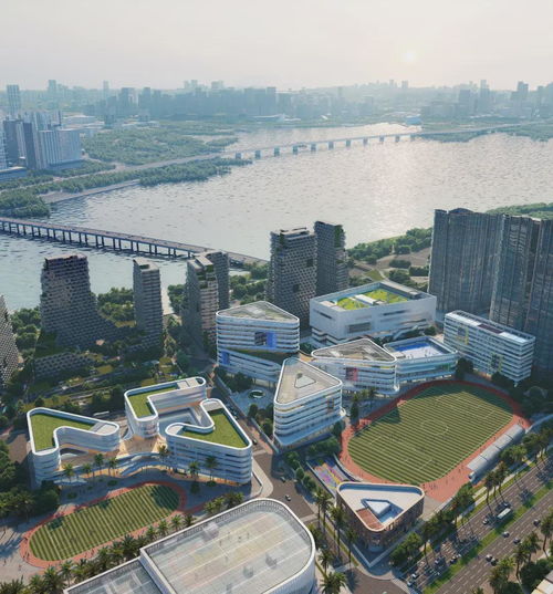  腾讯新总部企鹅岛生活配套建筑群,由perkinswill设计