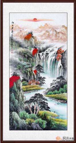  进门处的玄关走廊挂画,一幅画这样装当然够惊艳
