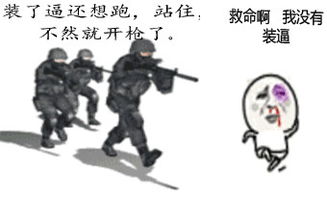  大神们,谁有一个微信表情装完逼就跑