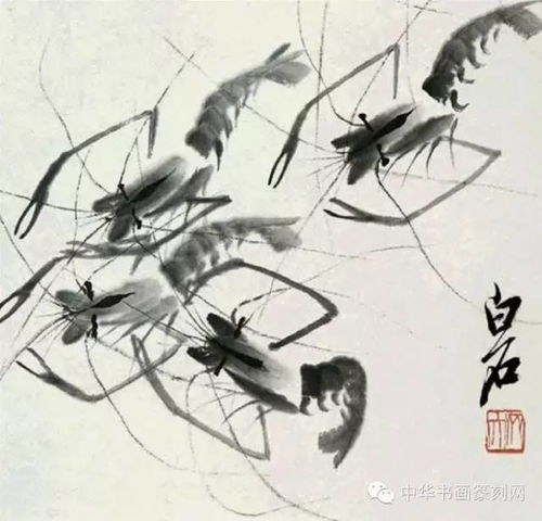  齐白石现场画虾全过程,难得一见