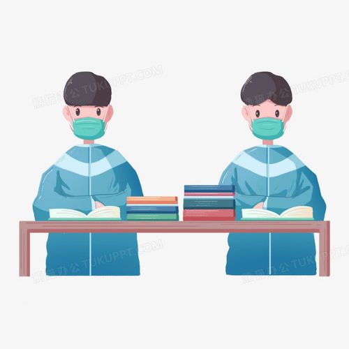  开学学生上课戴口罩保持距离人物png图片素材免费下载人物png30003000像素熊猫办公