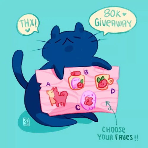  没有哪个女生能顶得住这一组猫猫插画漂亮