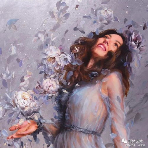  这组油画中的女子,美美的,个个都像花仙子