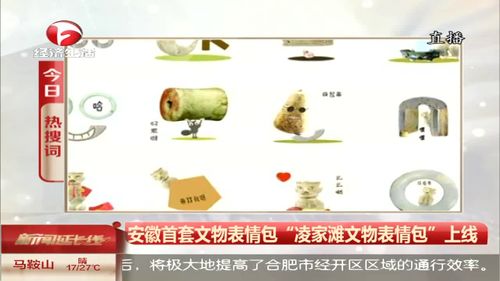  安徽首套文物表情包凌家滩文物表情包上线,个个萌萌哒