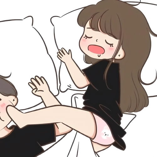  超甜的一组情侣互动漫画图片