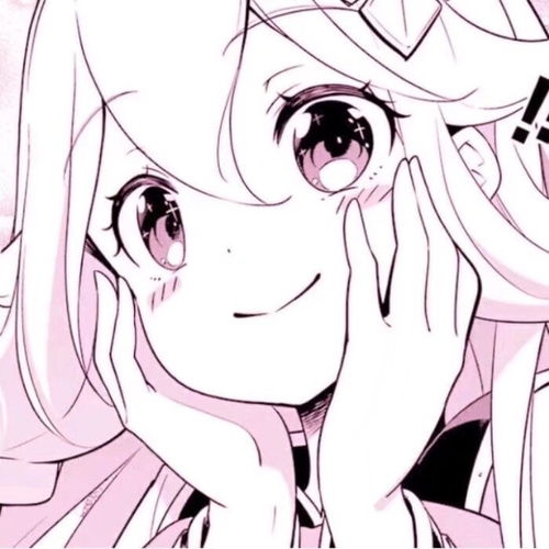 动漫少女头像粉色系