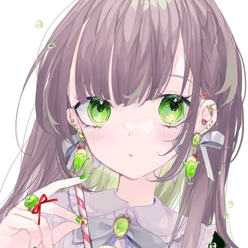  动漫女头香草味的甜系女孩