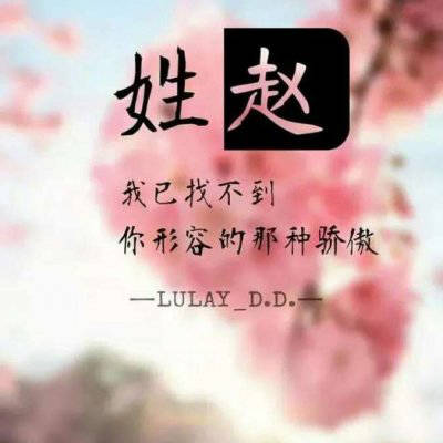  漂亮的赵字图片大全姓氏赵的霸气头像系列