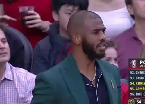  要进全明星了火箭二当家宣告易主,场下保罗表情很焦急