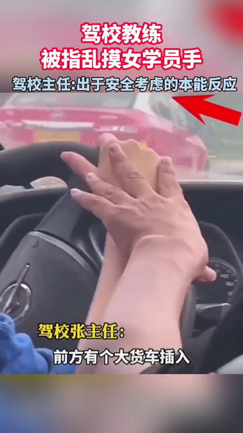  驾校教练被指乱摸女学员手,驾校主任出于安全考虑的本能反应