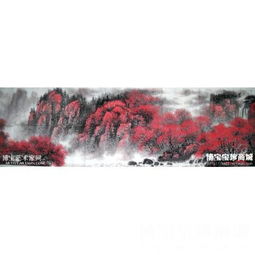  万山红遍山水画李长生作品类别国画山水作品