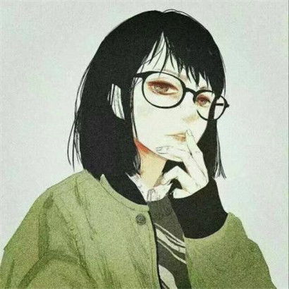  二次元呆萌卡通头像,全部是手绘系的女孩子