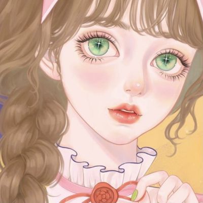  意境魅力手绘插画女头集玫瑰难抵卡通动漫头像我要个性网