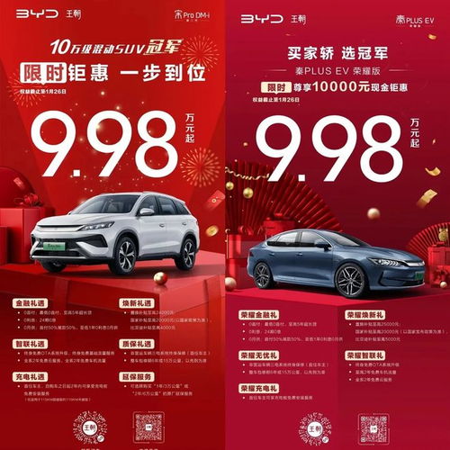  比亚迪年底降价促销,两款车型优惠后低至9.98万元