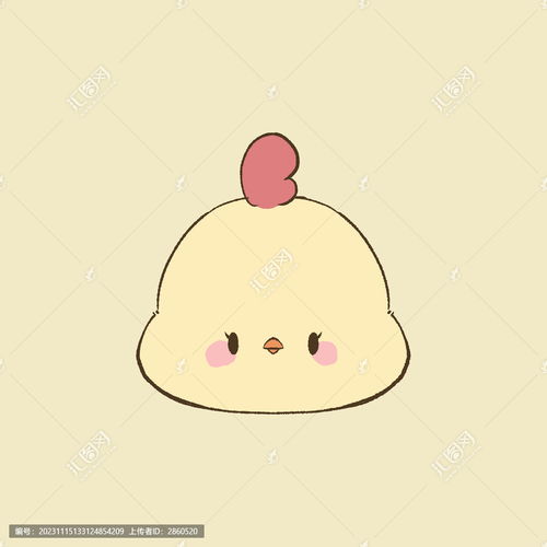  卡通动物头像鸡设计模板下载设计素材素材下的动物素材设计模板