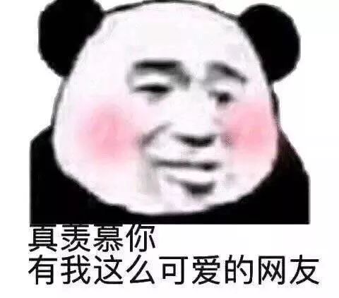 熊猫头表情包没用的我对女人没兴趣