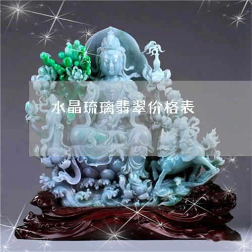  震撼水晶琉璃翡翠价格表水晶琉璃翡翠价格表图片本月更新今日推荐翡玉专栏