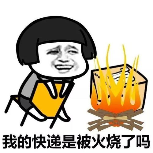  表情包天青色等烟雨,而我在等快递,我的快递是被火烧了吗