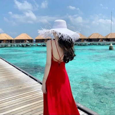  海边背影女唯美头像图片孤独海边优雅背影女生微信头像