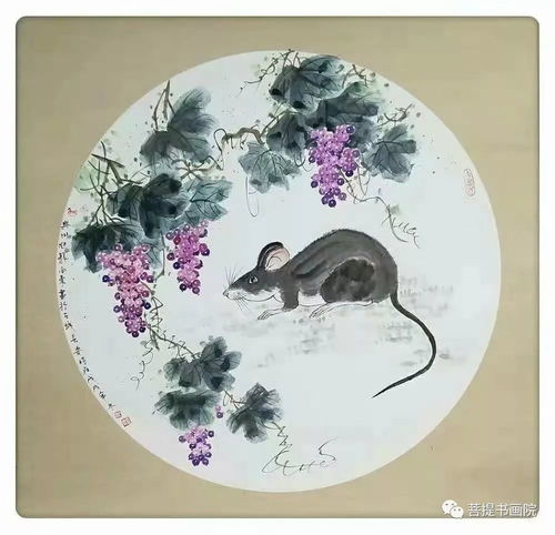  书画家谭向东的国画吉祥十二生肖画写意欣赏