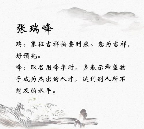  好听洋气,有寓意的张姓男孩名字