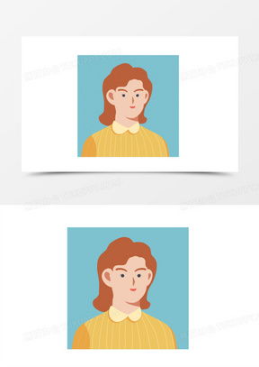  办公室女孩工作卡通图片可爱