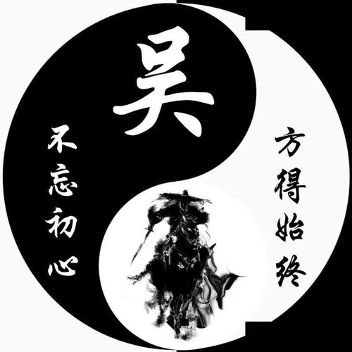  姓氏头像姓氏太极八卦风格微信头像
