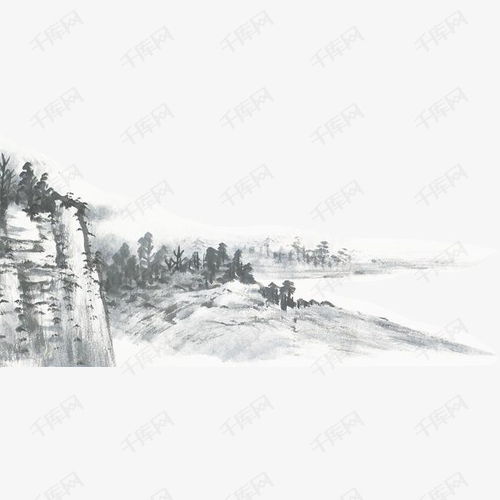  水墨山水风景素材图片免费下载高清图片png千库网图片编号4952557