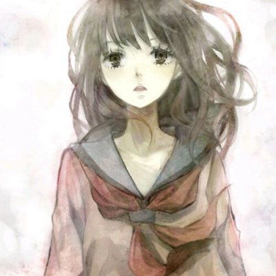  伤感动漫头像女生哭泣绝望心碎二次元qq头像