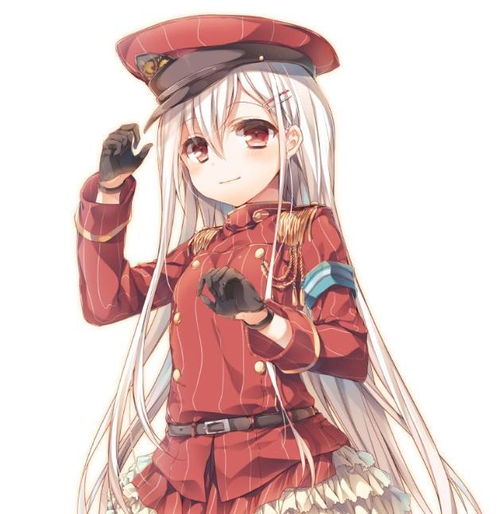  动感手绘插画手绘卡通少女,草木有本心,何求美人折