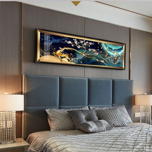  卧室床头装饰画温馨现代简约房间挂画北欧风格客厅新中式壁画天鹅