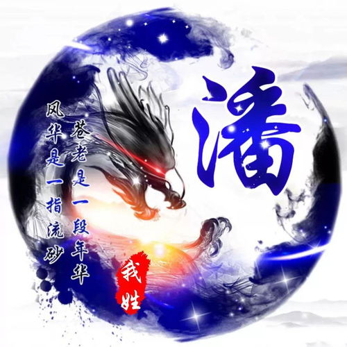  姓氏头像,霸气蓝色星点高清专属头像
