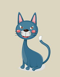  卡通动物猫咪图片素材ai模板下载0.27mb动物大全自然