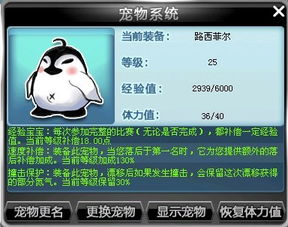  qq飞车宠物企鹅仔仔20级以后可保护多少氮气