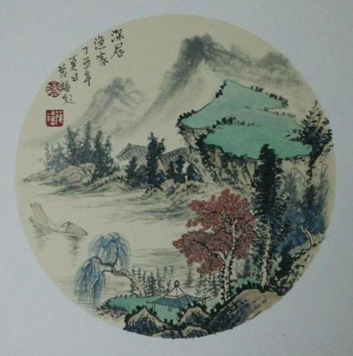 山水画头像微信头像当代