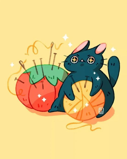  没有哪个女生能顶得住这一组猫猫插画漂亮