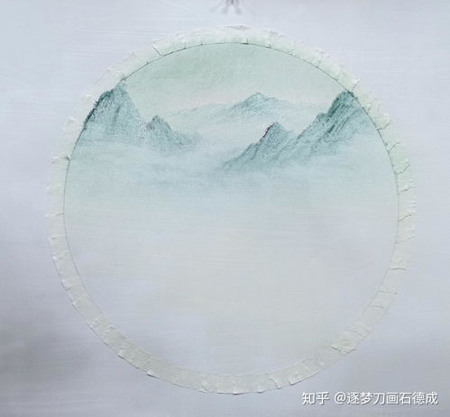  绘画教程110山水风景画刀画的步骤图很简单,不信你来看看