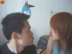  小夫妻演绎的qq表情