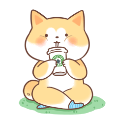  有只柴犬叫菠萝微信表情图片