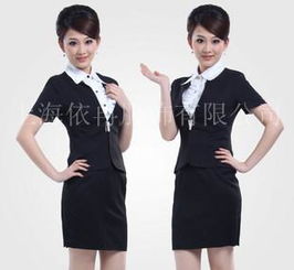  女士西装制服套装专业定做夏季短袖女士西装套装制服裙装制服价格厂家图片