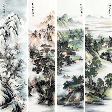  梅兰竹菊,装饰画设计,其他设计,设计模板,汇图网