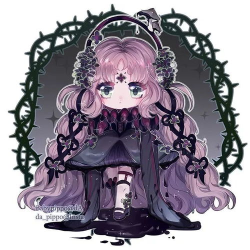  cg原画插画教程q版洛丽塔风格动漫女生人物插画