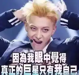  黄子韬表情包一样的男人