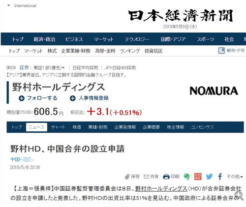  表情零的突破日本第一大券商要来中国搞事情,还挖了一位文科状元上游新闻...表情