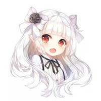 白发少女表情包表情包